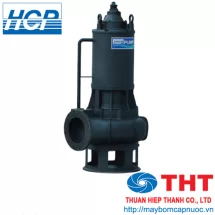 Máy bơm chìm nước thải rác gang đúc công suất lớn HCP series AF 4Pole